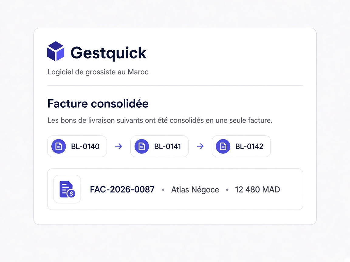 Facture consolidée multi-BL